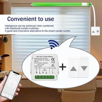 Tuya ZigBee WiFi интелигентен модул за превключване на завеси Ролетни щори Електрически мотор Smart Life Гласово управление за Alexa Google Home