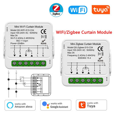 Tuya ZigBee WiFi Smart Curtain Switch Module Rolo rolete Električni motor roleta Smart Life Glasovno upravljanje za Alexa Google Home