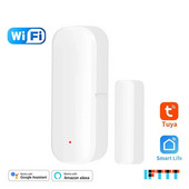 Tuya Smart Home WiFi Door Window Sensor Door Open/Closed Alarm Detector Security Protection Smart Life Voice Via Alexa Google