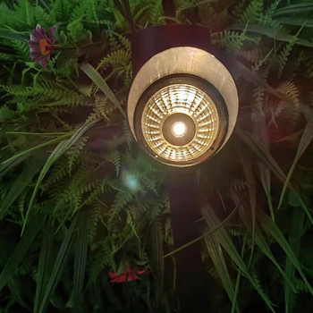 Външна LED слънчева лампа за морава Пластмасов водоустойчив прожектор Цветна светлина Топла светлина Бяла светлина Градинска светлина Вила Слънчева декорация