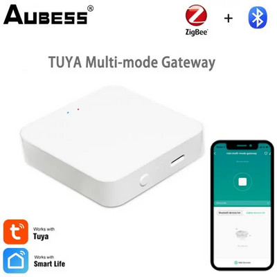 Tuya Zigbee 3.0 vairāku režīmu vārtejas HUB bezvadu mājas tilta viedās dzīves tālvadības protokols darbojas ar Alexa Google sākumlapu