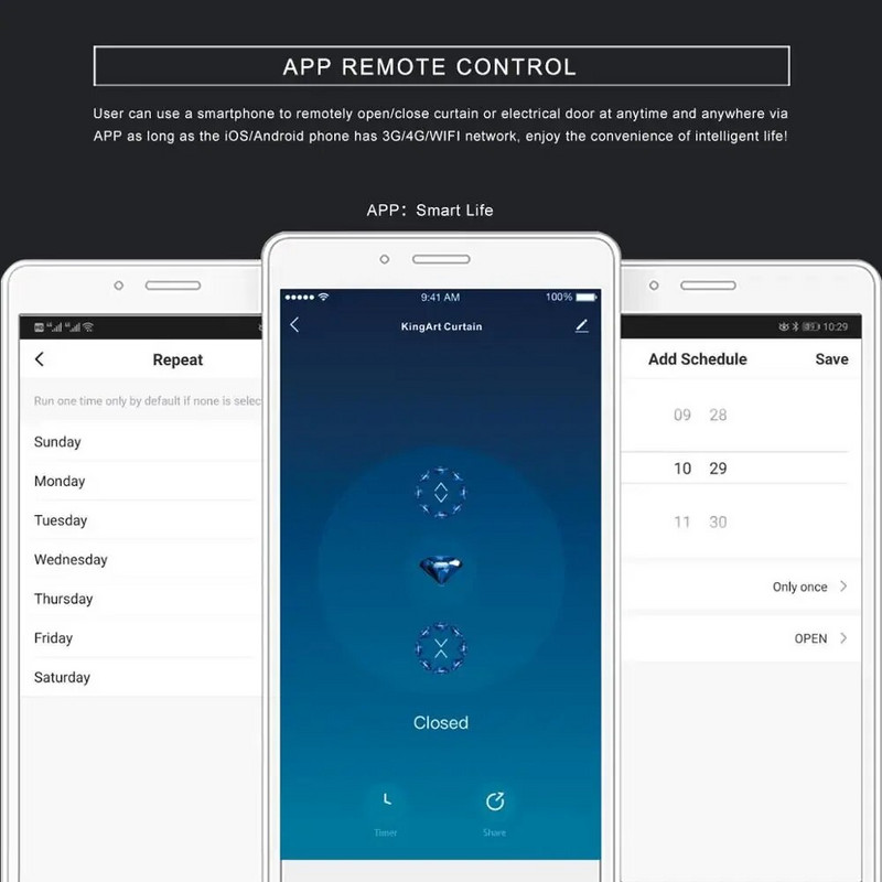 Tuya Smart WiFi Prekidač za zavjese Prekidač za rolete Električni prekidač za motor za zavjese Google Home Alexa Glasovno upravljanje