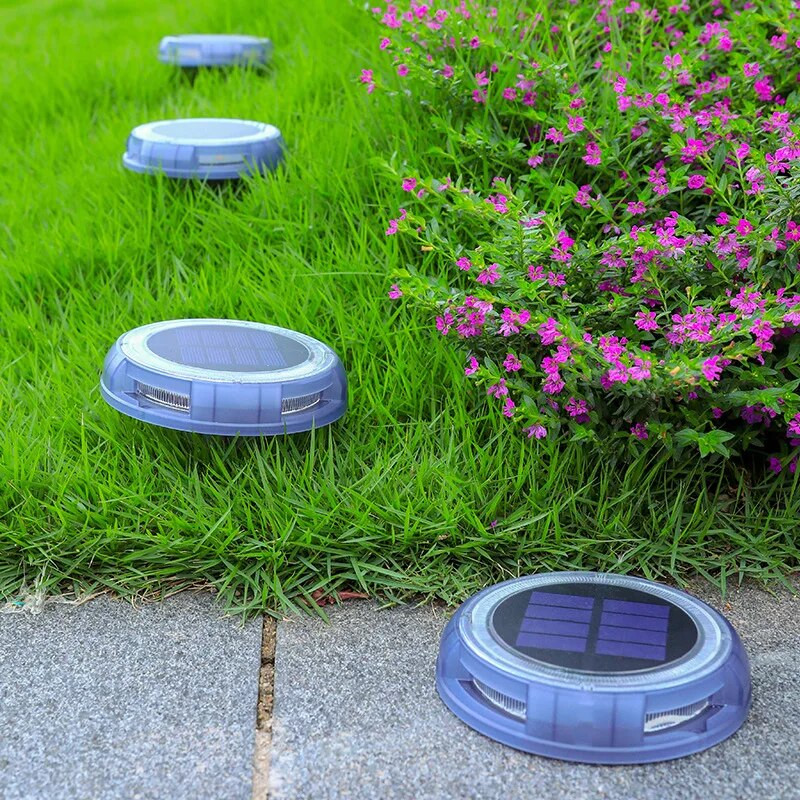 LED solarna svjetla za travnjak Vanjska vodootporna ukopana ulična svjetiljka na solarni pogon Vrtna vila Dekorativno solarno svjetlo Bijelo toplo