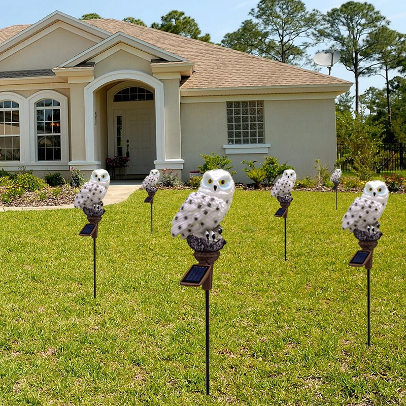Solarna LED svjetla Vanjski ukrasni kolac travnjaka Svjetla sova Dvorište Umjetnički vrt Dekoracija Ulični travnjak Dvorište Pejzaž Dekorativni