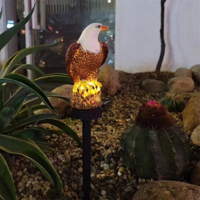 Ηλιακό φως Led Ηλιακά Φώτα Εξωτερικού Χώρου Κουκουβάγια Parrot Panda Αδιάβροχο Φωτιστικό Αγάλματος Εξωτερικού Χώρου LED Λάμπες γκαζόν Διακόσμηση κήπου