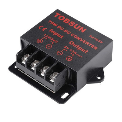 DC 12V kuni 5V 10A 24V kuni 5V 3A 5A 10A 15A DC alalisvoolu muundur Regulaator Auto astmeline reduktor 12V/24V kuni 5V 3A 5A 10A 15AMP