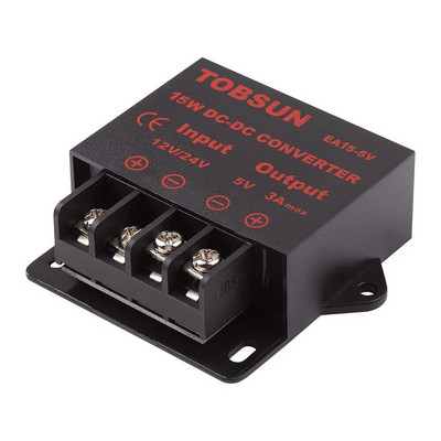 DC 12V kuni 5V 10A 24V kuni 5V 3A 5A 10A 15A DC alalisvoolu muundur Regulaator Auto astmeline reduktor 12V/24V kuni 5V 3A 5A 10A 15AMP