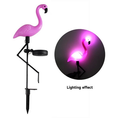 Solarna svjetiljka Flamingo LED svjetiljka za vanjsko dvorište Vrtna svjetiljka Vodootporna svjetiljka za stupove Dekoracija staze Solarna lampa za terasu