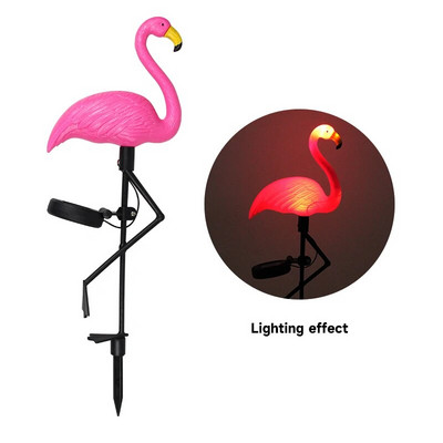 Solarna svjetiljka Flamingo LED svjetiljka za vanjsko dvorište Vrtna svjetiljka Vodootporna svjetiljka za stupove Dekoracija staze Solarna lampa za terasu