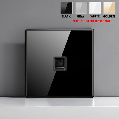 Europska Britanska Francuska Standardna utičnica s prekidačem od kaljenog stakla sa svjetlosnim indikatorom, samoresetiranje 1 2 3 4 Višestruke zidne utičnice