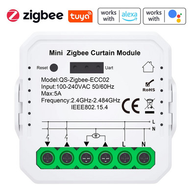 Tuya ZigBee WIFI modul za zavjese RF modul proširivi 5A Mini Home Smart Controller za zavjese za Alexa Google Home glasovno upravljanje