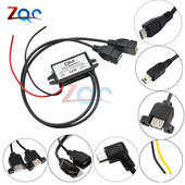 DC-DC 12V kuni 5V 3A 15W auto toitemuundur Micro Mini USB astmeline pinge toiteallika väljundadapter madala kuumuse automaatne kaitse