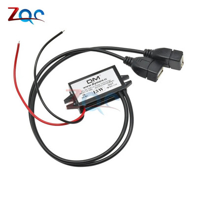 DC-DC 12V kuni 5V 3A 15W auto toitemuundur Micro Mini USB astmeline pinge toiteallika väljundadapter madala kuumuse automaatne kaitse