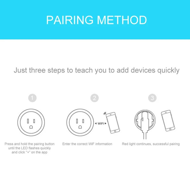 Priză Smart Plug WiFi Tuya Telecomanda aplicației Smart Life Funcționează cu Alexa Home Standard SUA