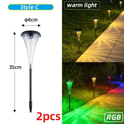 4 kom solarnih pristupnih svjetala nova vanjska IP65 vodootporna automatska uključivanja/isključivanja solarnih vrtnih krajobraznih staza svjetlo travnjaka