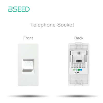 BSEED stiklo rėmeliai TV/ST/USB C tipo lizdas EU lizdas CAT5 RJ45 HDMI lizdo funkcinės dalys 1/2 krypčių mechaninių mygtukų jungiklių dalis