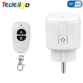 RF 220V 16A elektromos aljzat 433MHz vezeték nélküli távirányító csatlakozó 3000W EU FR szabvány, otthoni LED/Light/Ventilátor/Lámpa BE KI