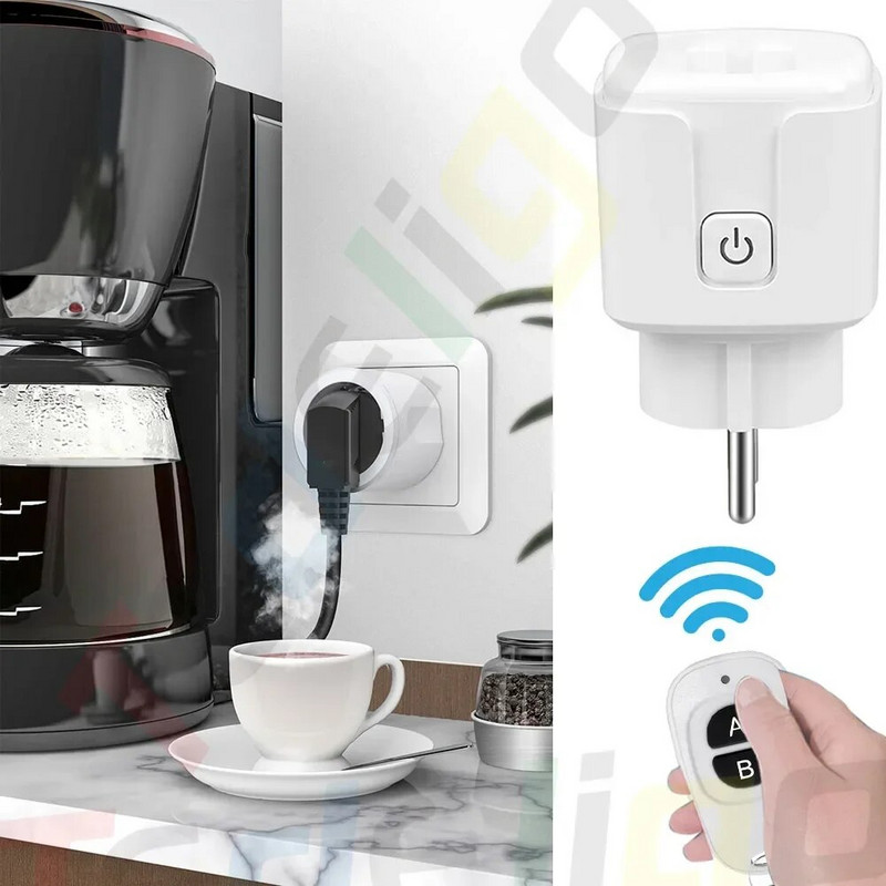 RF 220V 16A elektromos aljzat 433MHz vezeték nélküli távirányító csatlakozó 3000W EU FR szabvány, otthoni LED/Light/Ventilátor/Lámpa BE KI