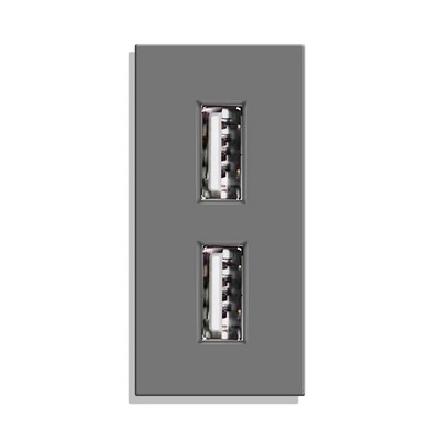 Električne utičnice Staklena ploča Internetska utičnica TV ST CAT6 RJ45 Funkcijski dijelovi Dupla USB utičnica EU zidni utikač DIY pribor