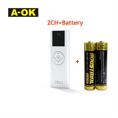 A-OK AC114 01/02/06/16 Kanalni ručni bežični odašiljač za OK RF433 Curtian motor/cijevasti motor daljinski upravljač za dom