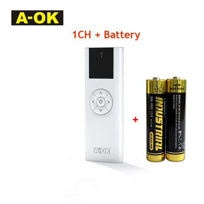 A-OK AC114 01/02/06/16 Kanalni ručni bežični odašiljač za OK RF433 Curtian motor/cijevasti motor daljinski upravljač za dom