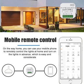 Tuya Wifi RF433 Интелигентен превключвател за завеси Модул за превключване на ролетни щори с поддръжка на дистанционно управление Google Home Alexa Smart Home