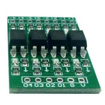 3PCS 4ch 3.3V 5V 12V Модул за преобразуване на цифрови логически нива PNP/NPN към NPNOоптична изолационна платка за PLC реле LED