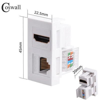 Zid EU Francuski Brasil Izrael Utičnica + TV CAT6 Internetski priključak, HDMI-kompatibilan 2.0 & USB 3.0 konektor za optička vlakna DIY modul