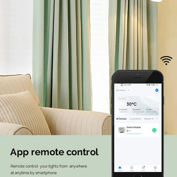Μονάδα διακόπτη έξυπνης κουρτίνας WIFI για περσίδες Τηλεχειριστήριο Tuya/Smartlife DIY Συμβατό με το Google Home Alexa Voice Control