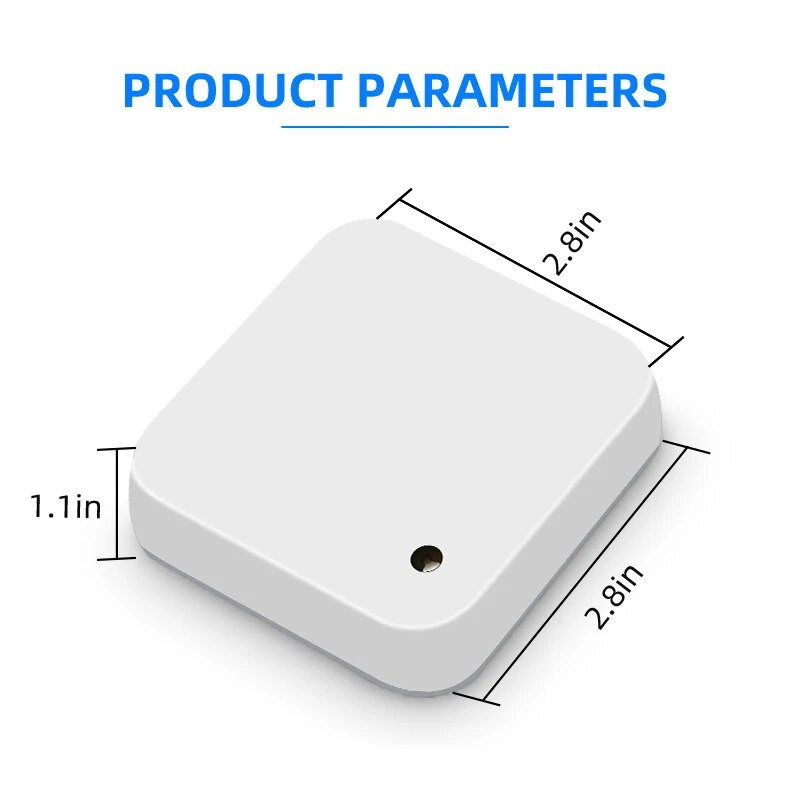 Senzor de lumină inteligentă Tuya WiFi, alimentat cu baterie, automatizare a luminii/perdelei pentru casă inteligentă
