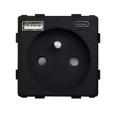 EU szabvány fali aljzat USB Type-C RJ45 PC CAT5 TV-vel /ST HDMI aljzat alkatrészek Mechanikus gombkapcsoló üveg aljzat keretek