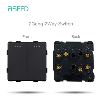 BSEED EU standardni mat plastični okvir utičnice PC RJ45 TV ST CAT5 Dvostruke USB zidne utičnice Prekidači za svjetlo Dijelovi DIY Free Combine