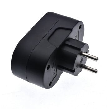 European Conversion Plug 1 to 2 Way Socket Adapter EU Standard Power Socket 16A Travel Plugs AC 110~250V German Converter