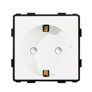 Bingoelec DIY UK EU Standard TV Satellite USB Socket Бутонен превключвател с рамка от кристално стъкло Панел Бяло Подобрение на дома