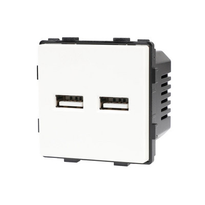 Bingoelec DIY UK EU standardni TV satelit USB utičnica Prekidač s gumbom s okvirom od kristalnog stakla Bijelo poboljšanje doma