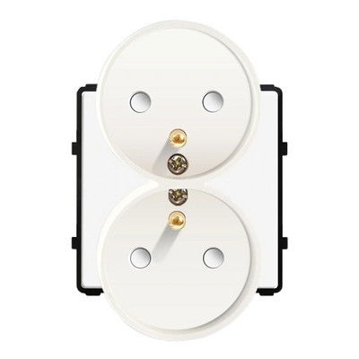 Bingoelec DIY UK EU standardni TV satelit USB utičnica Prekidač s gumbom s okvirom od kristalnog stakla Bijelo poboljšanje doma