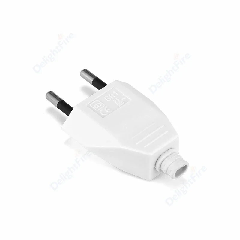 EU Plug Adapter Muški Zamjenski Rewireable Schuko Socket AC Power Extension Cable Rewire Plug Europski pretvarač Adapter