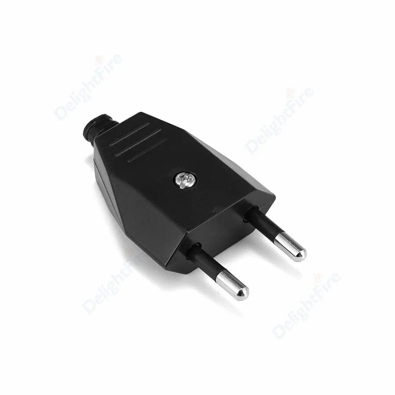 EU Plug Adapter Muški Zamjenski Rewireable Schuko Socket AC Power Extension Cable Rewire Plug Europski pretvarač Adapter