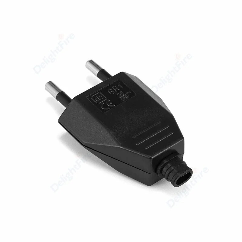EU Plug Adapter Muški Zamjenski Rewireable Schuko Socket AC Power Extension Cable Rewire Plug Europski pretvarač Adapter