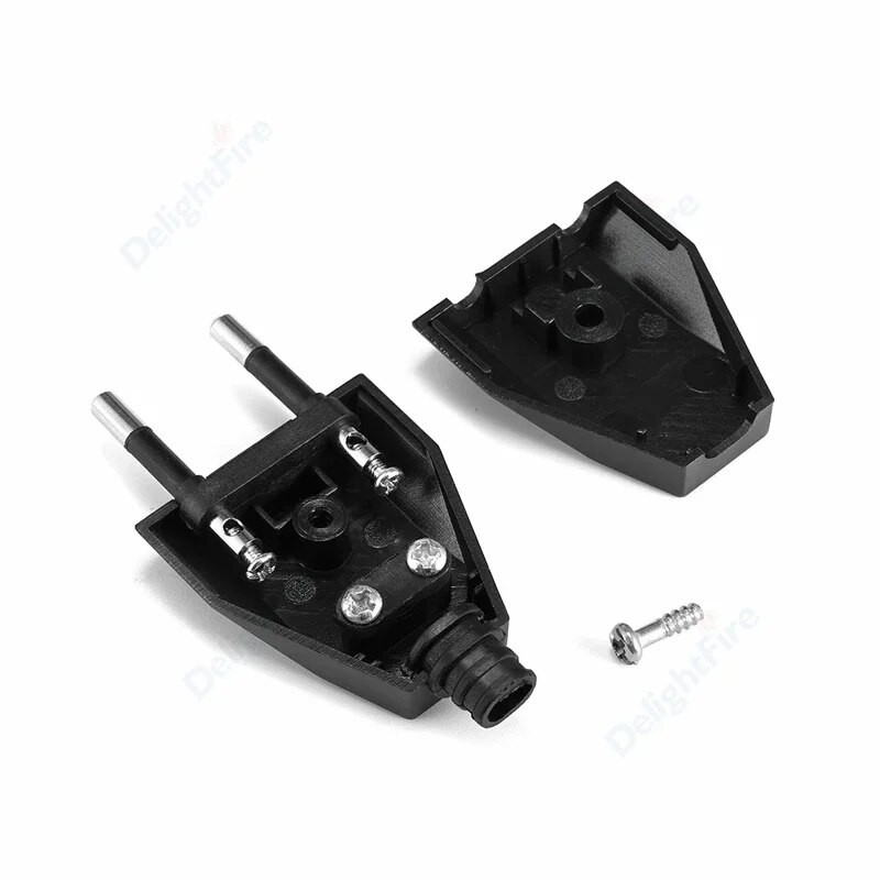 EU Plug Adapter Muški Zamjenski Rewireable Schuko Socket AC Power Extension Cable Rewire Plug Europski pretvarač Adapter