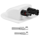 Solarni panel s dvostrukom rupom za žičanu uvodnicu kabela Kutija za brtvljenje Zakrivljeni kabelski konektor Vodootporan za RV karavan kamper čamac