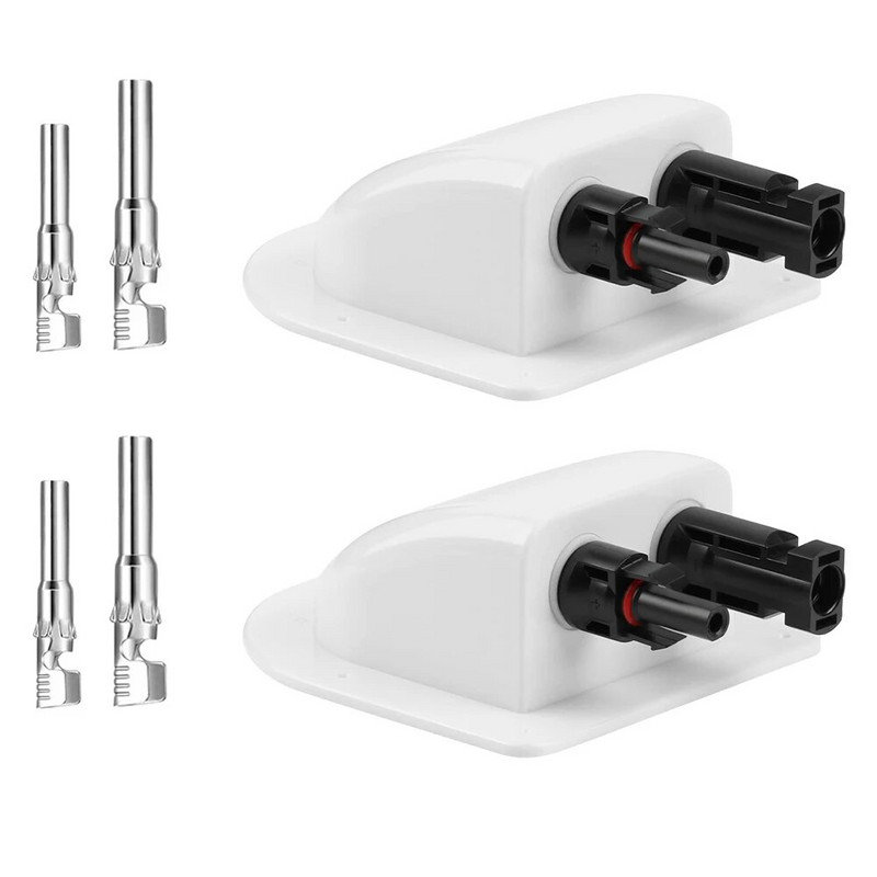 Solarni panel s dvostrukom rupom za žičanu uvodnicu kabela Kutija za brtvljenje Zakrivljeni kabelski konektor Vodootporan za RV karavan kamper čamac