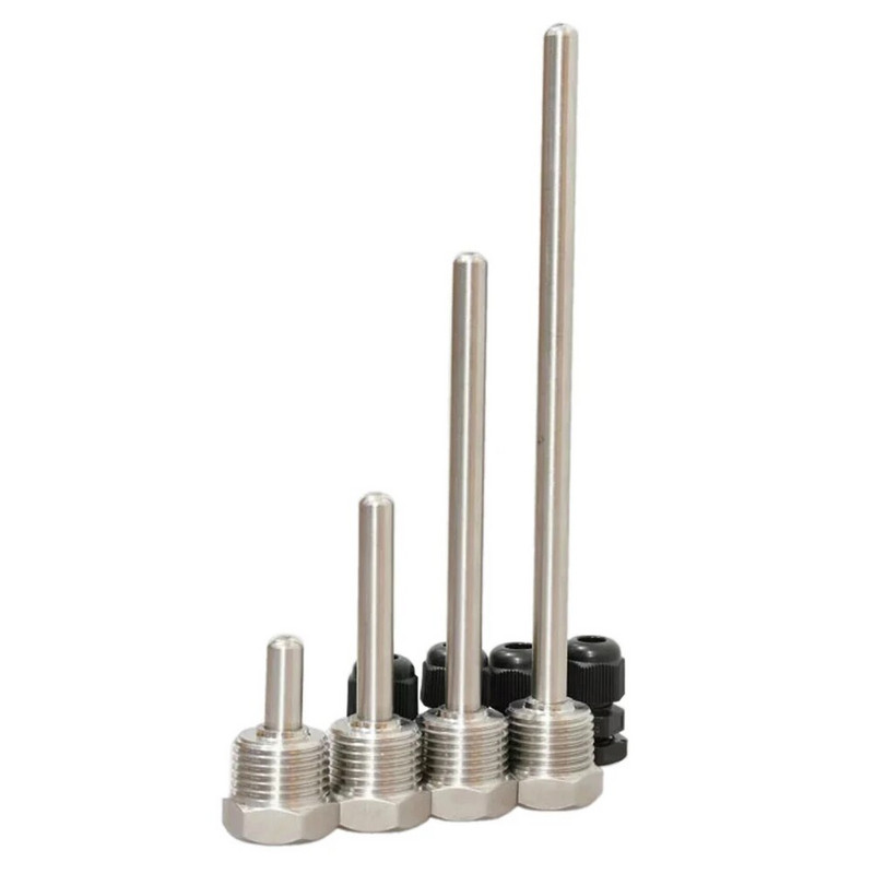 30-200mm Thermowell 304 Oțel inoxidabil 1/2 BSP G Filet OD6mm Buzunar pentru manșon de imersie pentru senzor de temperatură Accesorii pentru casă