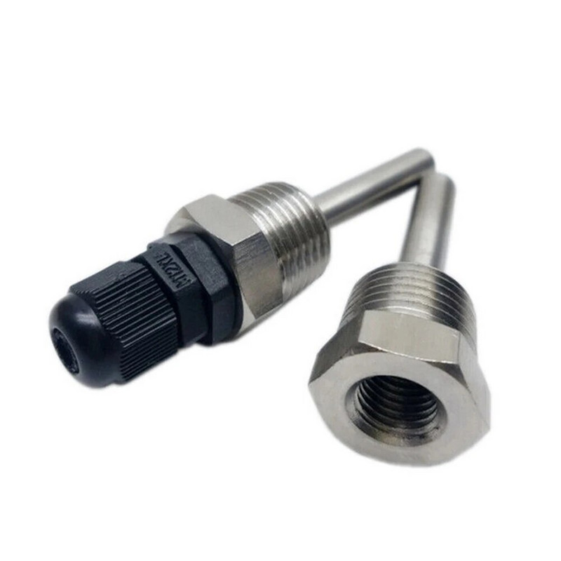 30-200mm Thermowell 304 Oțel inoxidabil 1/2 BSP G Filet OD6mm Buzunar pentru manșon de imersie pentru senzor de temperatură Accesorii pentru casă