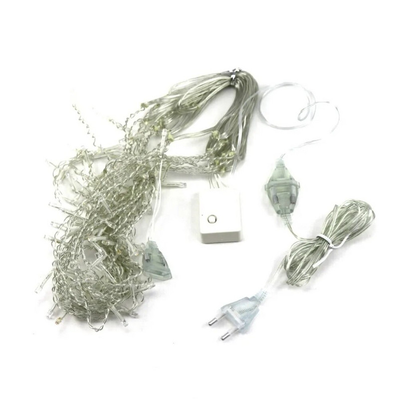 3M 5M prozirni produžni kabel za napajanje 110V 220V EU US utikač AC standardni kabel s prekidačem Žica Svjetlo za božićnu zabavu