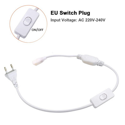 Utikač za izmjeničnu struju s prekidačem za prigušivanje 110v 220v Žica / kabel za napajanje EU US UK AU utikač za COB LED trakasto svjetlo 288 360 LED kabel