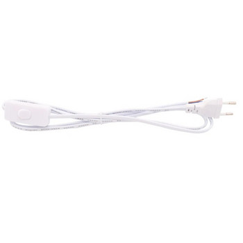 Европейски 303 онлайн димерен превключвател US EU Extension AC захранващ кабел Настолна LED осветителна лента Окабеляване Захранващ кабел 1,8 м Бял Черен