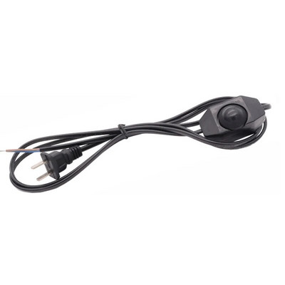 Europski 303 mrežni prekidač za prigušivanje SAD EU Produžni AC strujni kabel Stolna LED rasvjetna traka Ožičenje Kabel za napajanje 1,8 m Bijelo Crno