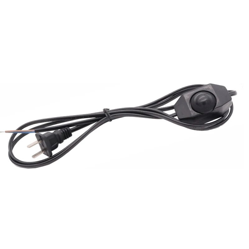 Europski 303 mrežni prekidač za prigušivanje SAD EU Produžni AC strujni kabel Stolna LED rasvjetna traka Ožičenje Kabel za napajanje 1,8 m Bijelo Crno