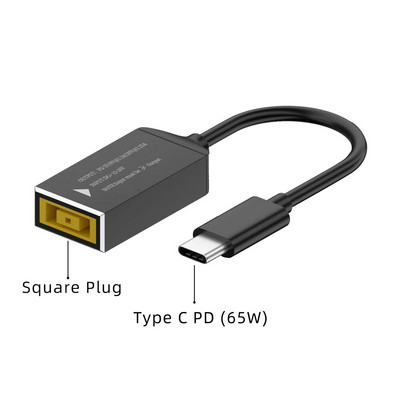 DC na USB Tip C PD 65 W Kabel za brzo punjenje Adapter Pretvarač Tip C PD Power Jack konektor za MacBook Lenovo Samsung Huawei